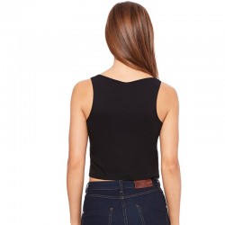 Plain Women's polycotton crop top Bella+Canvas 122 GSM